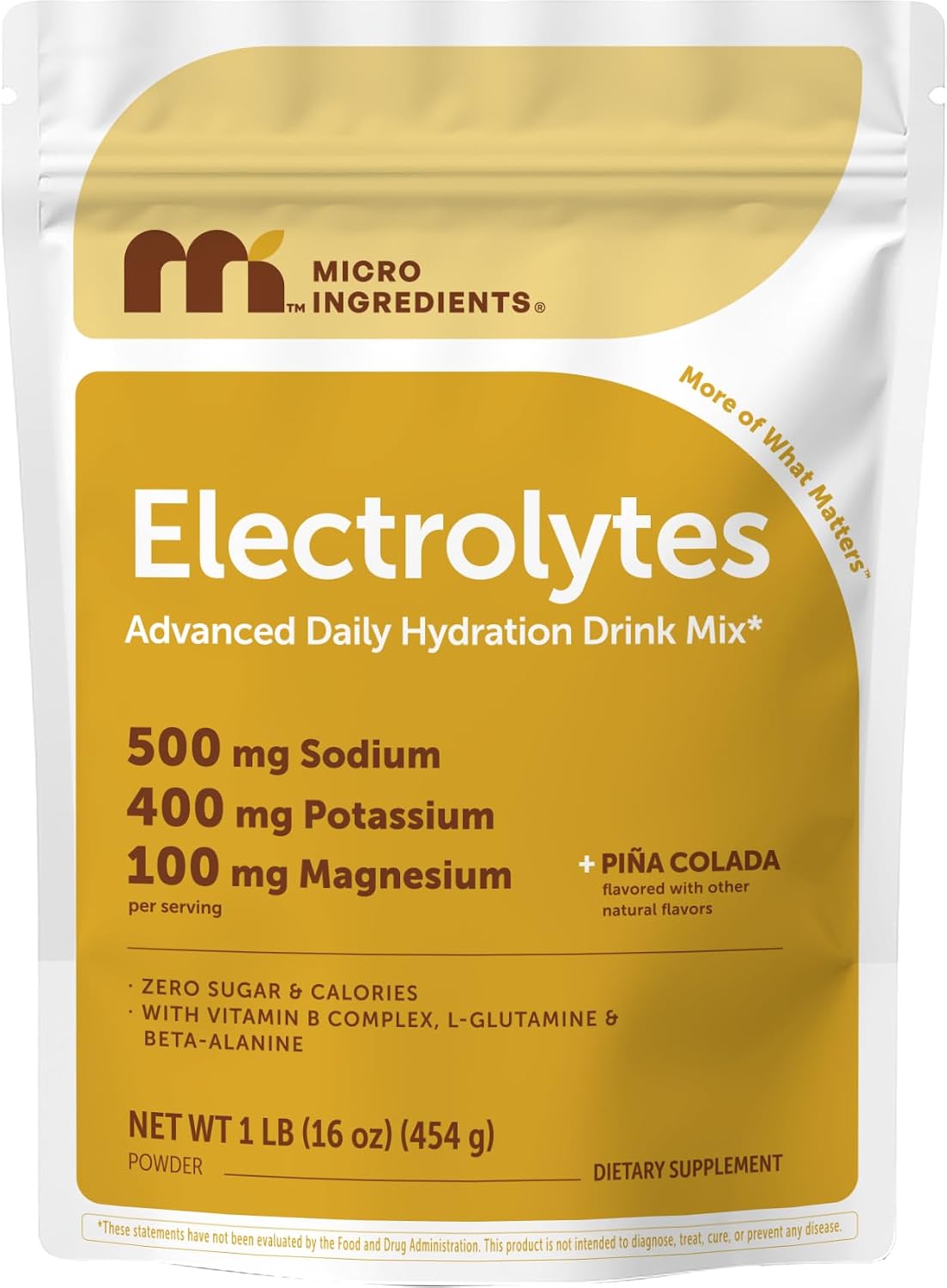 Micro Ingredients electrolyte mix packaging and lifestyle use