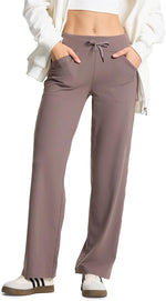Yogipace Women's Petite/Regular/Tall Wide Leg Yoga Pants with Pockets Lightweight Drawstring Relaxed Fit Lounge Sweatpants - Image 10