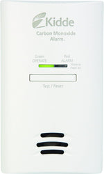 Kidde plug in carbon monoxide detector packaging and accessories