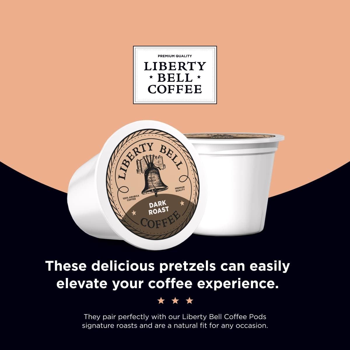 Liberty Bell branded chocolate snack packaging details