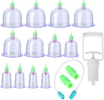 Healifty 12 piece vacuum cupping therapy set front view