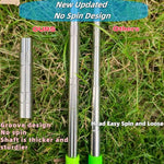 Close up of retractable aluminium alloy golf club shaft