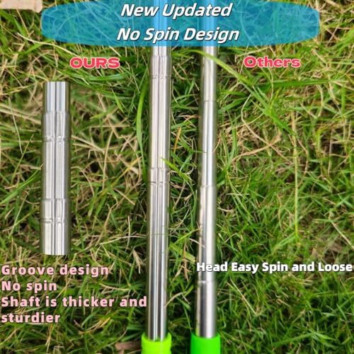 Close up of retractable aluminium alloy golf club shaft