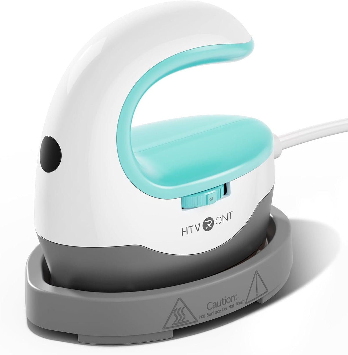 HTVRONT Heat Press Mini Heat Press Machine, Mini Iron for Crafts Mint - Image 1