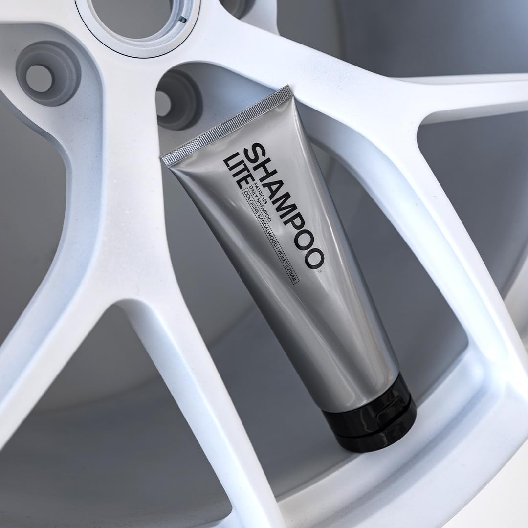 Patricks daily shampoo bottle profile angle
