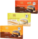 ChocZero Peanut Butter Cups Variety Pack front view showing sugar free chocolate boxes.