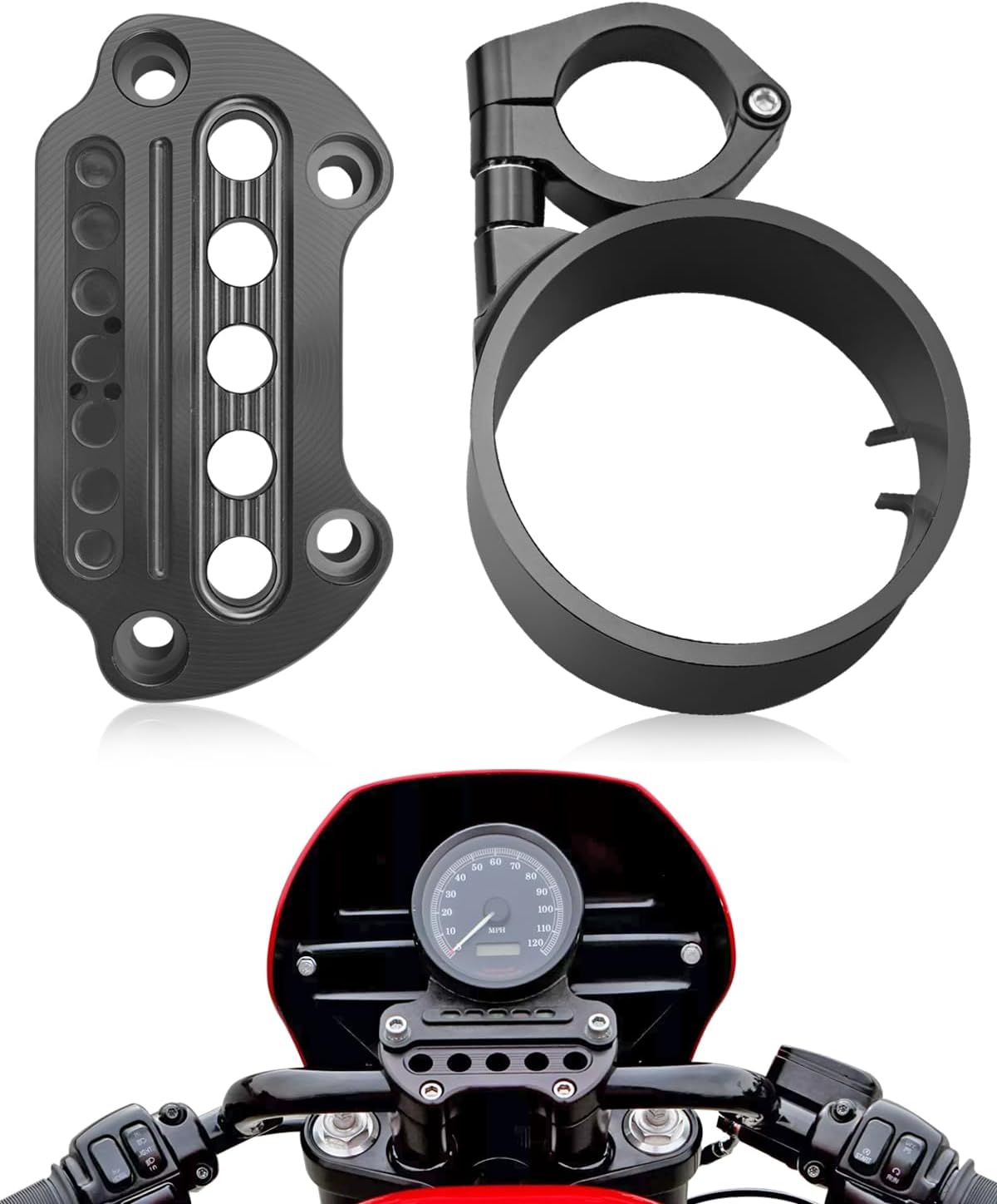 EMIHO side mount instrument bracket front view