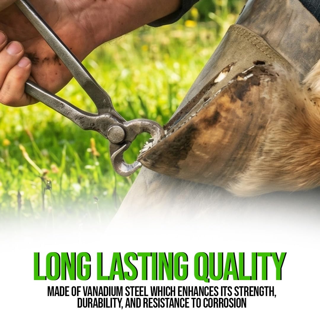 Matte dull finish surface of the professional farrier nipper