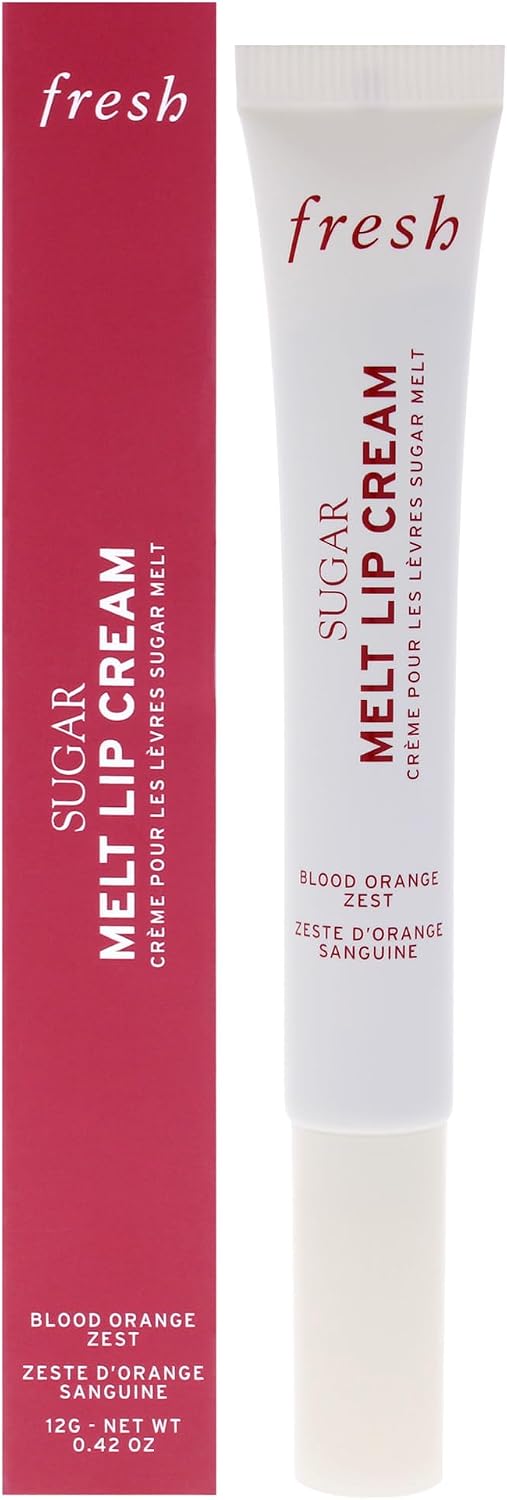 Fresh Sugar Melt Lip Cream Blood Orange Zest front view tube packaging