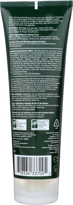 Desert Essence organic green apple shampoo texture closeup