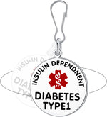 Divoti red enamel medical symbol tag detail