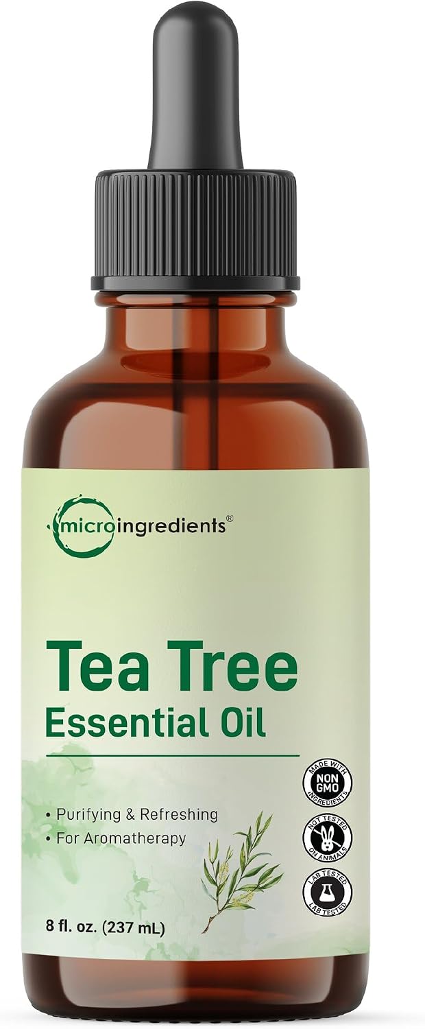Micro Ingredients tea tree essential oil product sizing and scale