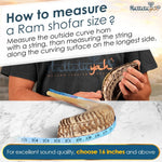 HalleluYAH KOSHER ODORLESS Ram Horn Shofar - 14"-16", Smooth Mouthpiece, Velvet Bag, Clean Brush, Shofar Guide - Made In Israel - Image 5
