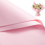 RUSPEPA flower wrapping paper pink sheets front view for premium bouquet packaging