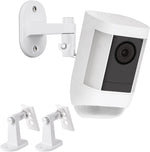 ALERTCAM security wall mount bracket front view showing premium white finish for surveillance systems