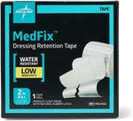 Medline MedFix non woven fabric tape roll showing the 2 inch width profile