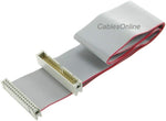 CablesOnline 34-Pin IDC flat ribbon extension cable front view
