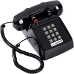 HTMengt Retro Traditional Landline Phone Ringing Indicator,Classic 2500 Analog Desk Phone Hearing Aid for Seniors, Vintage Corded Desk Telephone Metal Bell, Old School Phone for Home,Beige - Image 9