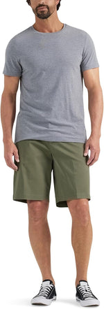 Lee straight fit shorts fabric texture close up