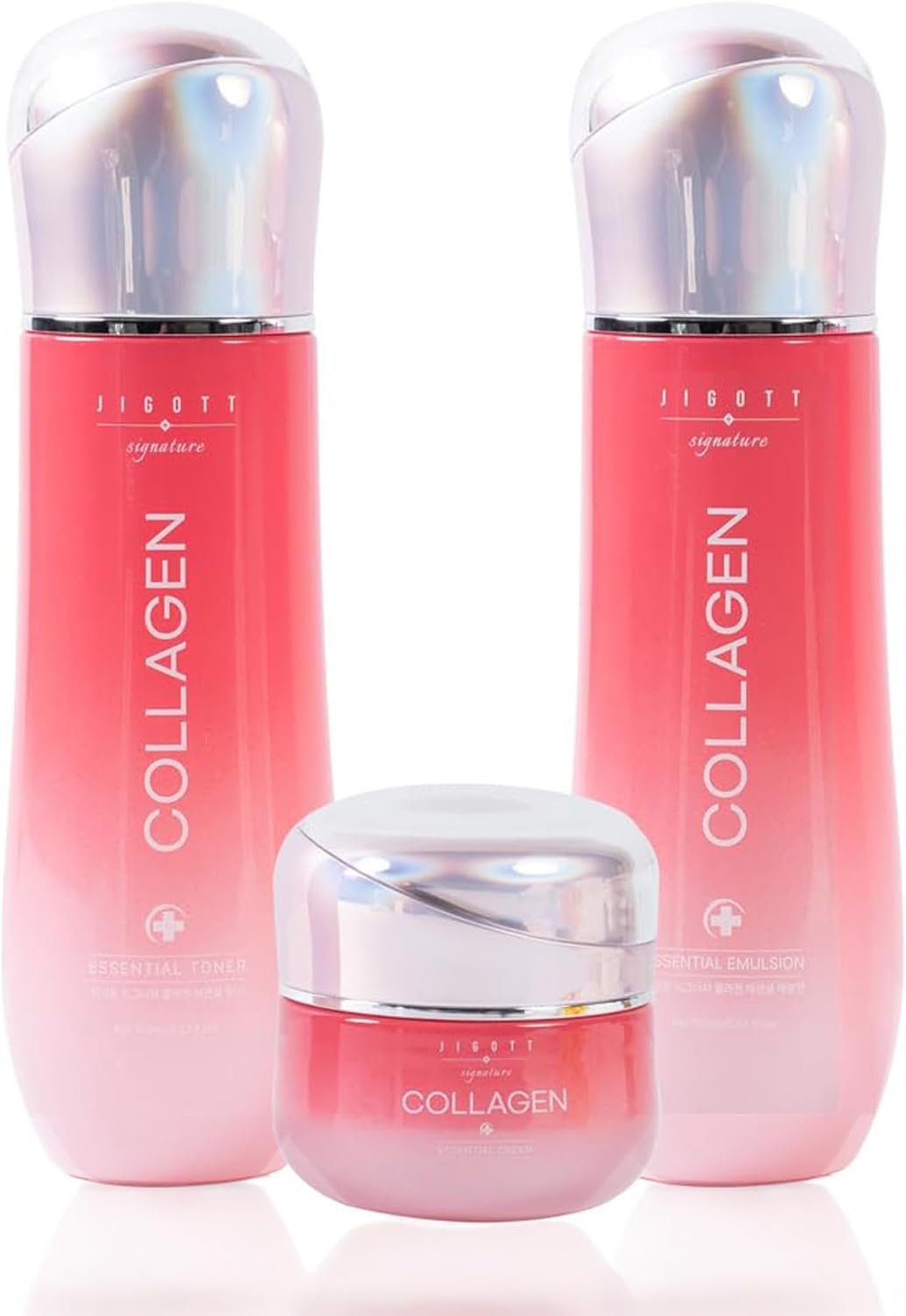 Jigott Signature Collagen Essential Skin Care 3 Set front view