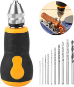 Detailed view of the textured non-slip rubber handle design