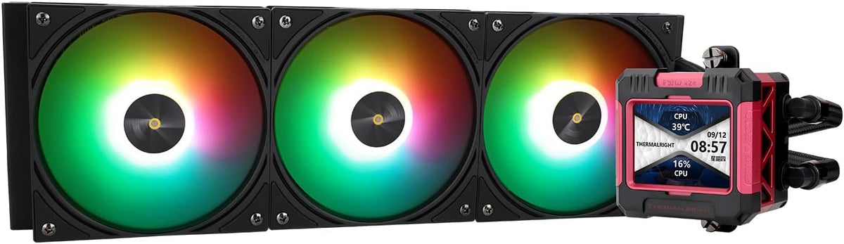 Thermalright FW PRO 360 Black-360mm AIO CPU Liquid Cooler,IPS LCD Screen | 320x320 Resolution,for AM4/AM5/Intel LGA1700/1851,2.73inch Magnet-Absorbent LCD Screen for Images-Black - Image 9