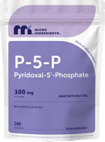 Micro Ingredients P5P active vitamin B6 softgels front view packaging