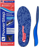 Powerstep Pinnacle Plus Met orthotic shoe inserts front view