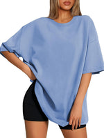 ATHMILE Womens Oversized T Shirts Loose Fit Crewneck Short Sleeve Tops Summer Casual Blouse 2026 Y2K Basic Tee Beach - Image 11