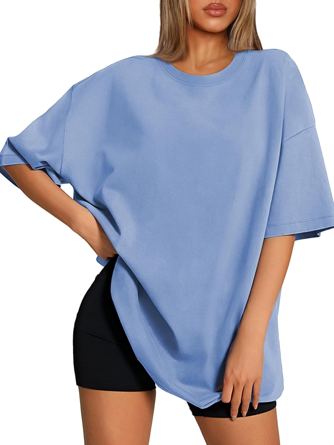 ATHMILE Womens Oversized T Shirts Loose Fit Crewneck Short Sleeve Tops Summer Casual Blouse 2026 Y2K Basic Tee Beach - Image 11