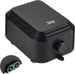 hygger Quiet <30dB Aquarium Air Pump, Adjustable Low Decibel Oxygen Fish Tank Pump 2 Air Outlets Ultra Silent Powerful Aerator Pump with Accessories Max 80GPH/160GPH/255GPH(3.5W,Up to 120Gallon) - Image 9