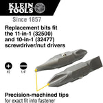 Close up of #2 Phillips tip on Klein 32483 bit