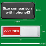 Allinko sliding door sign showing red occupied indicator