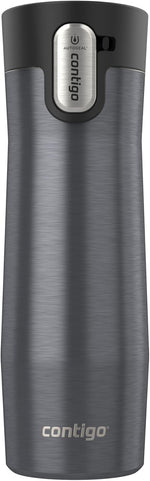 Contigo West Loop Stainless Steel Travel Mug with AUTOSEAL Lid, 16oz., Stainless Steel/Black - Image 15