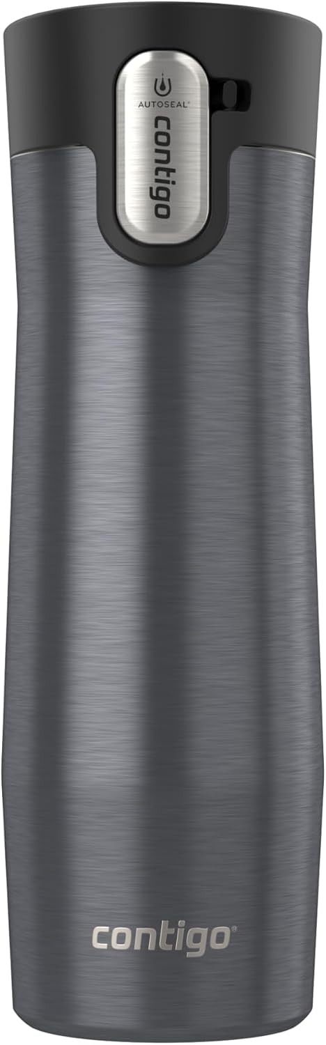Contigo West Loop Stainless Steel Travel Mug with AUTOSEAL Lid, 16oz., Stainless Steel/Black - Image 15