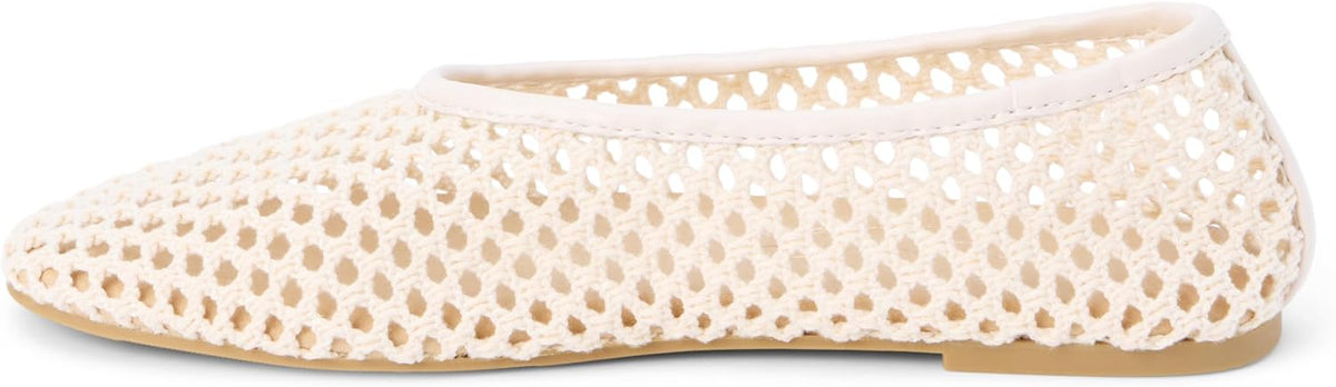 Coconuts by Matisse Marta ivory ballet flat lifestyle angle