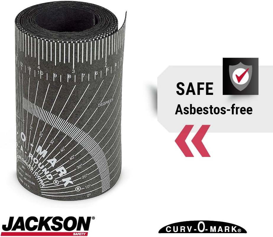 Jackson Safety wrap-a-round tape tangent chart detail