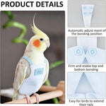 Premium pet bird diaper set for cockatiels and small parrots travel use