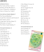 Back design pattern of The Crystal Power Tarot card deck