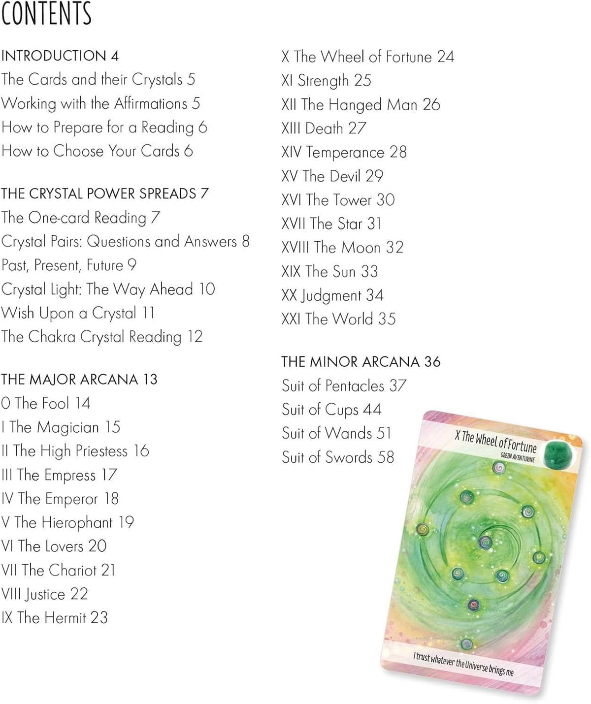 Back design pattern of The Crystal Power Tarot card deck