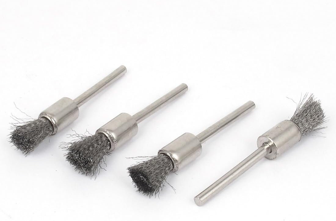 Aexit steel wire cleaning and polishing brush front view rotary tool accessory