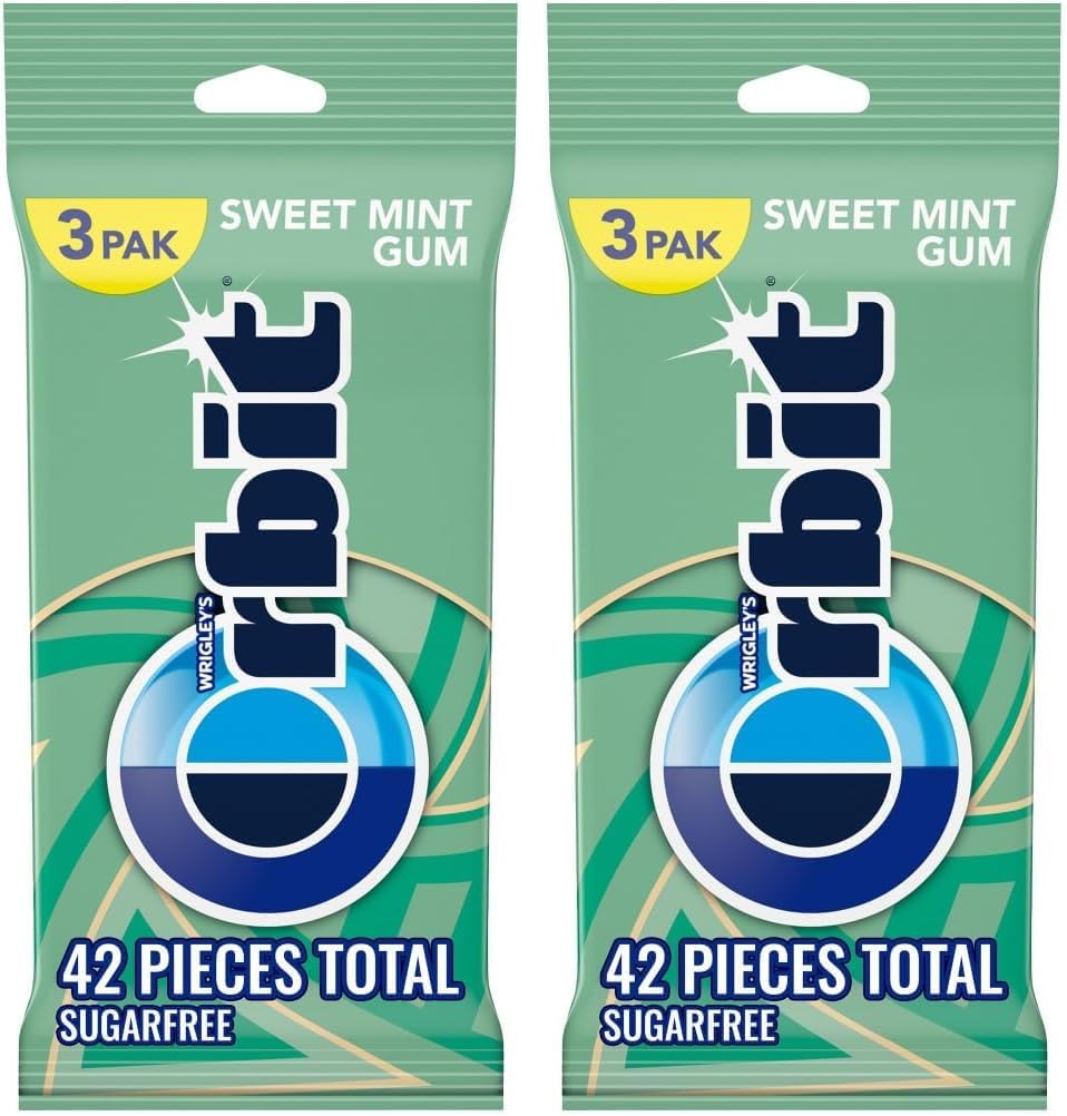 ORBIT Sweet Mint Sugar Free Back to School Chewing Gum, 3 Ct Packs - Image 11