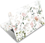 RICHEN laptop skin sticker cover flowers and birds design front view applied on a notebook