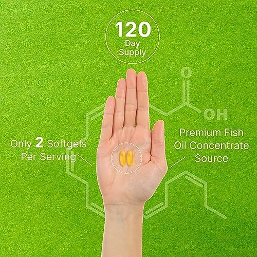A visual size comparison of the two hundred forty counts burpless lemon flavor softgels container