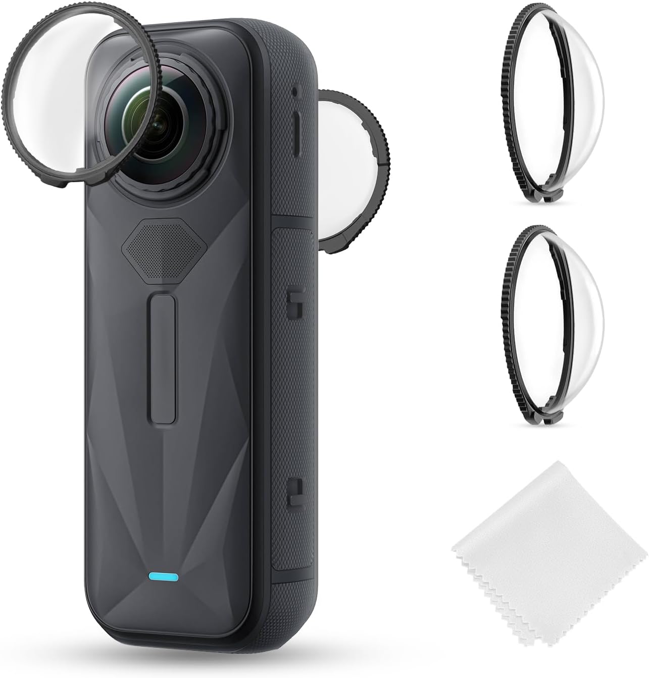 K&F CONCEPT premium lens guards for action camera front view