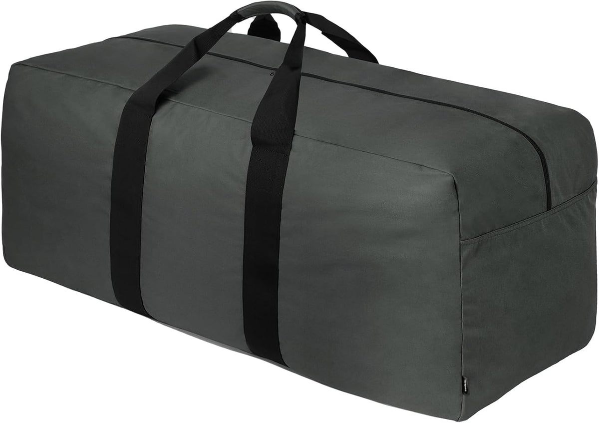 Vorspack 100L Extra Large Duffle Bag for Travel, Camping - Black | Foldable Travel Bag, Thickened 600D Polyester, Tear-Resistant, Padded Handle, Ideal for Moving, Weekend, Overnight, Hospital - Image 14