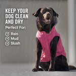 Canada Pooch dog raincoat side profile showing full body coverage