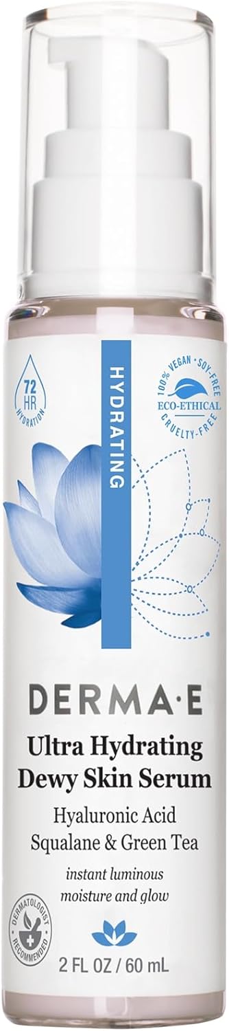 DERMA E Hydrating Serum with Hyaluronic Acid 2 oz - Image 1