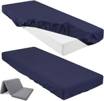 Fitted Sheet (Sheet Only) Compatible with Milliard Trifold Mattress Folding Mattress Fitted Microfiber Bedclothes for Camp Bunk Rvs Bed(Dark Gray,2 Pcs,Twin,6'') - Image 10