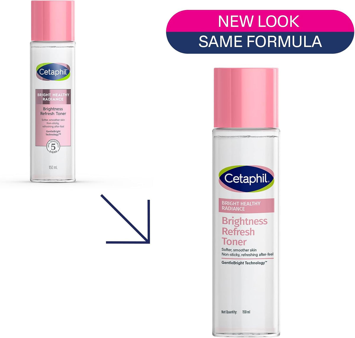 Cetaphil Bright Healthy Radiance Refresh Toner backside label information